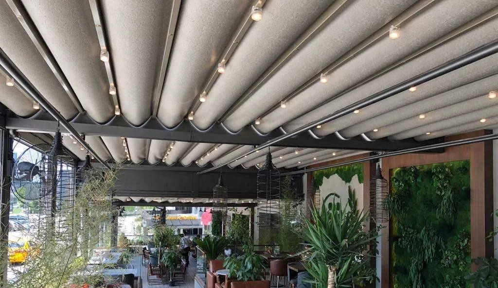 Raylı Pergole Tente